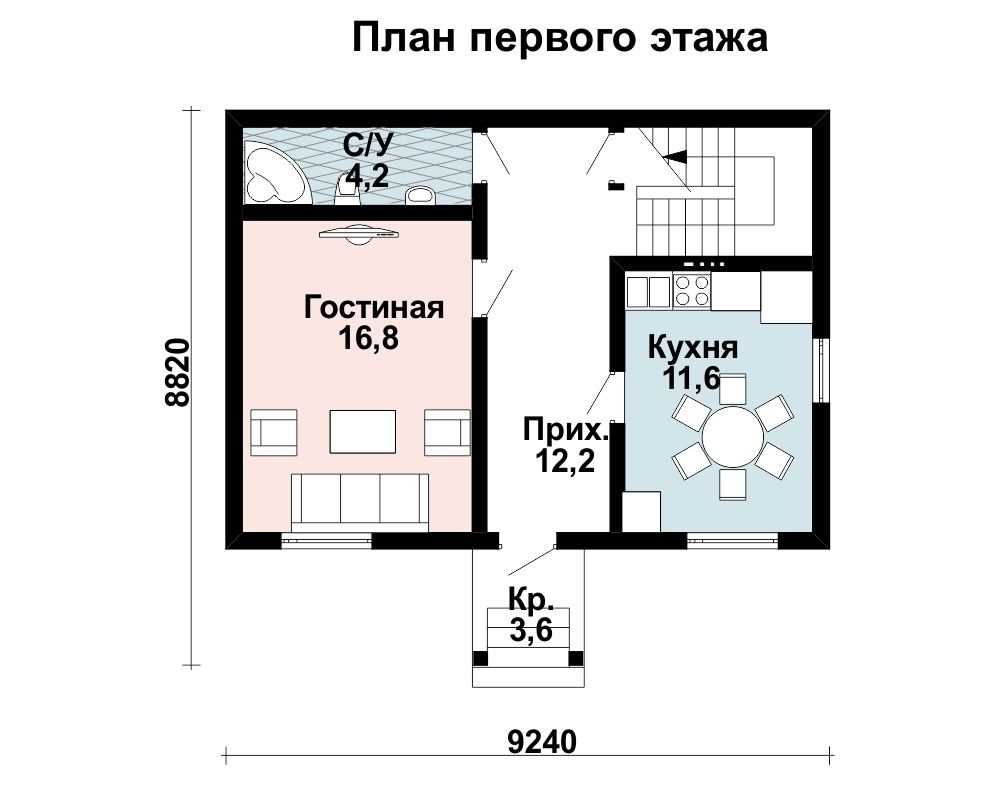 Основные схемы конструкций двухэтажных каркасных домов