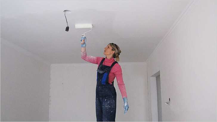 Подготовка поверхности потолка
