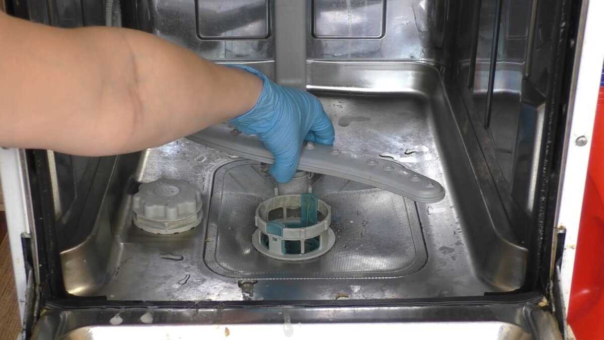 Устранение неприятных запахов внутри посудомоечной машины