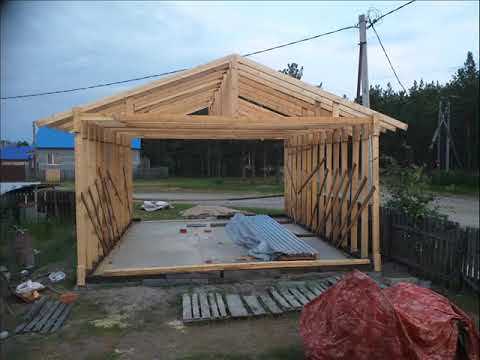 Покрытие и защита деревянного гаража от погодных условий
