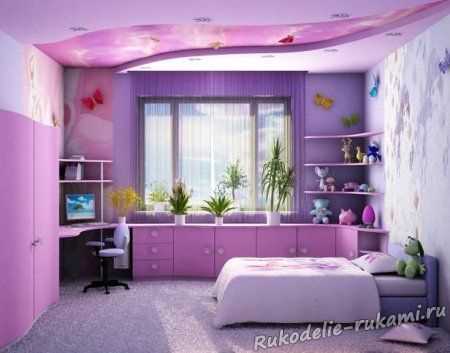Цветовая гамма в комнате для девочки