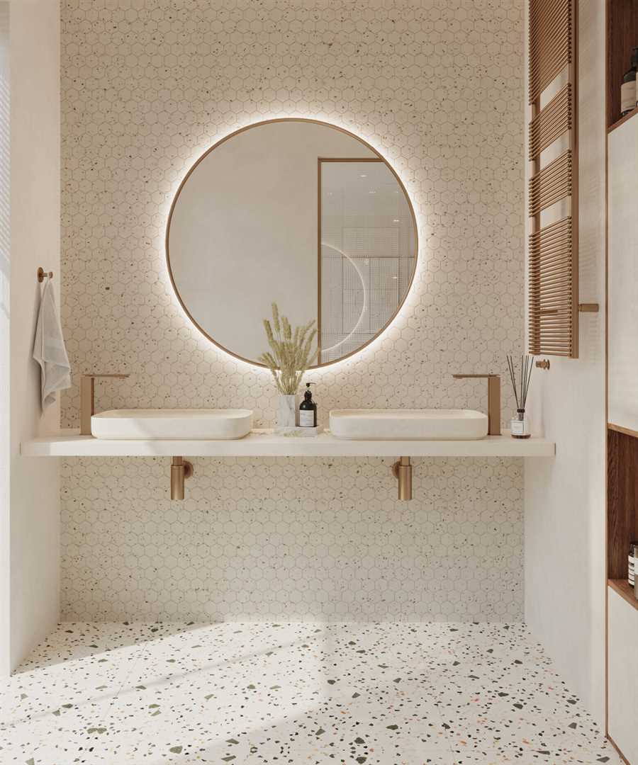 Варианты размещения круглого зеркала в ванной комнате