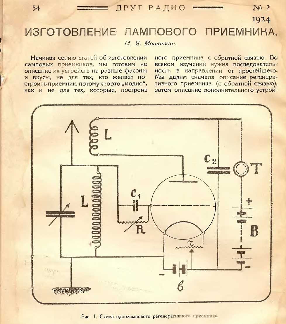 Устройство ламповых радиоприемников