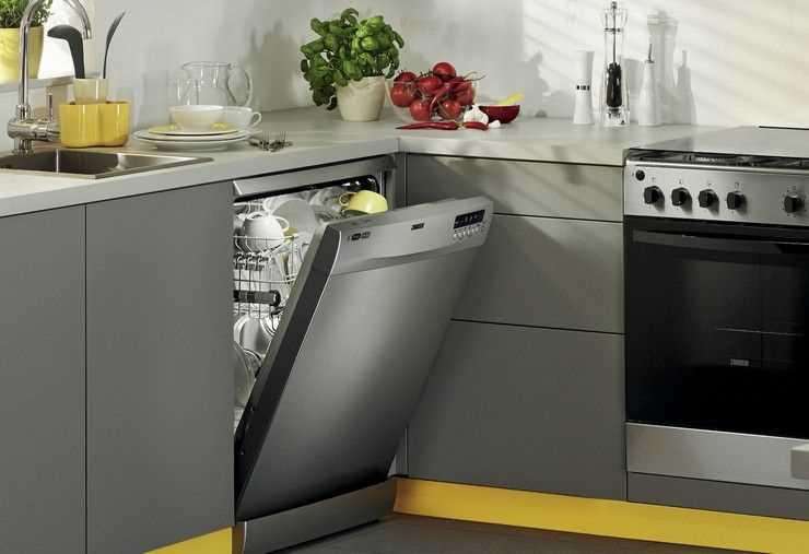Расположение посудомоечной машины и духовки