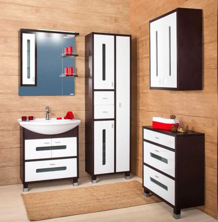 Встроенные шкафы для ванной комнаты