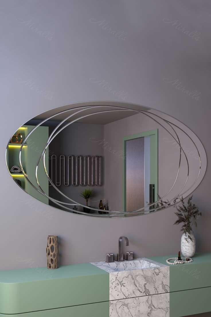 Овальное зеркало в классическом стиле