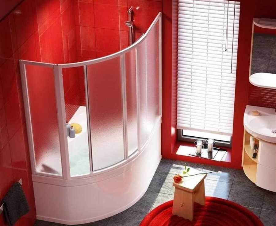 Варианты крепления пластиковых штор для ванной комнаты