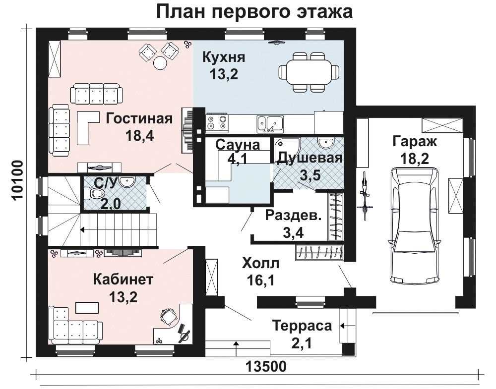 Проекты дома из пеноблоков с мансардой