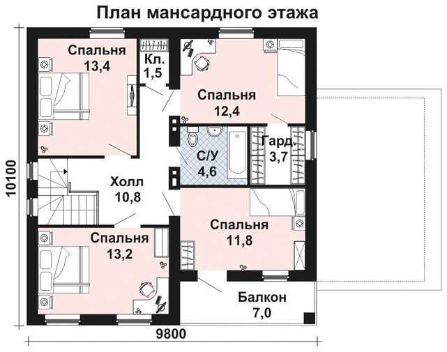 Преимущества проектов дома из пеноблоков с мансардой