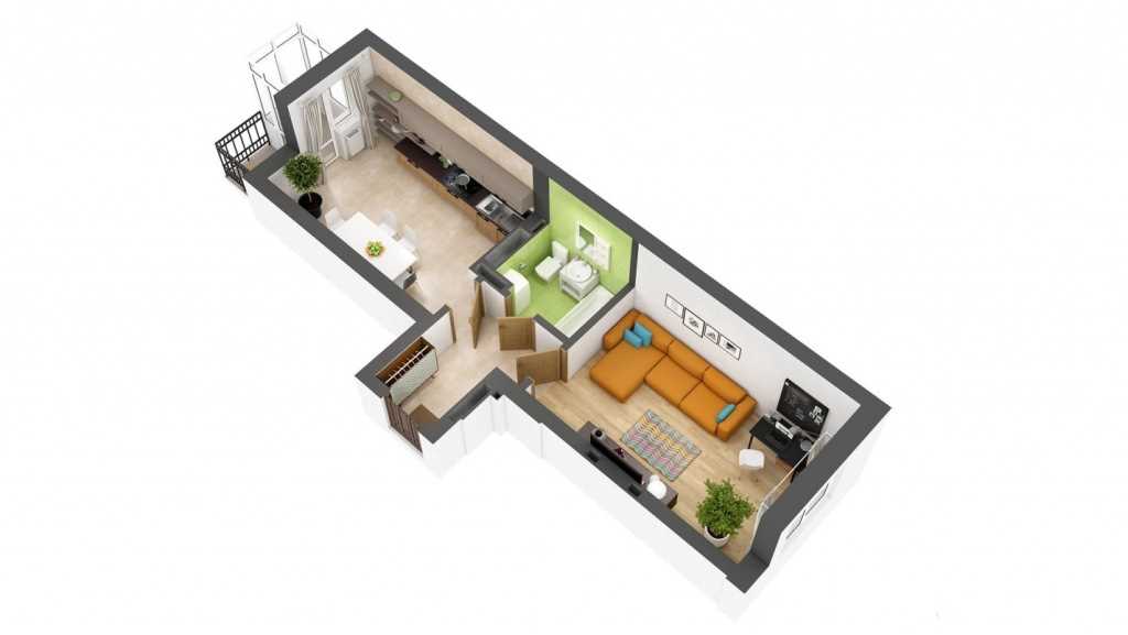 Типичная планировка шестикомнатной квартиры