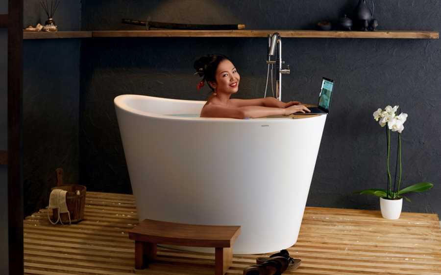 Преимущества сидячих акриловых ванн