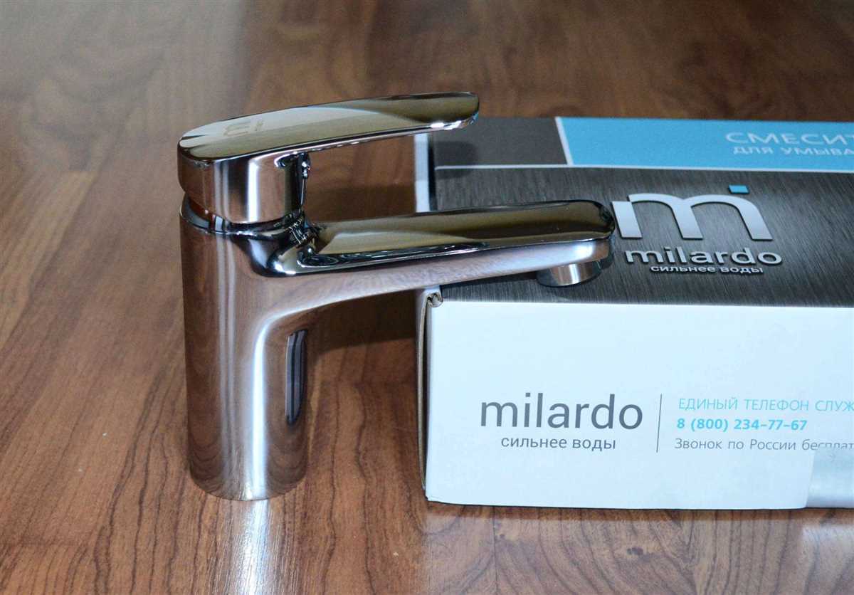 Модельный ряд смесителей Milardo