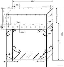Схема сварки мангальной подставки из металлических полос