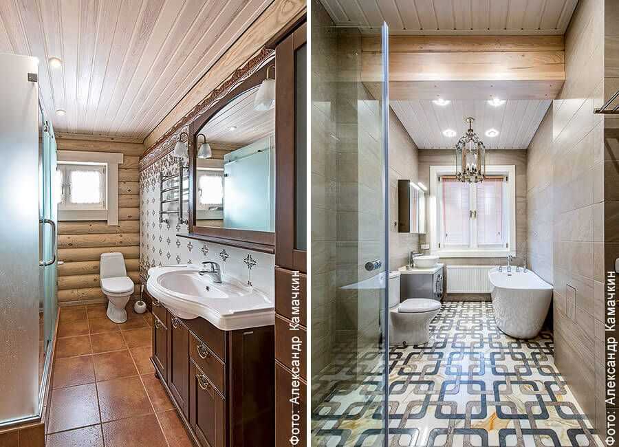 Преимущества ванных комнат в деревянном доме