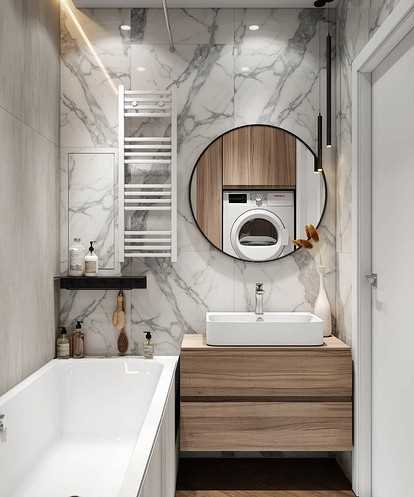 Ретро-дизайн ванной комнаты без унитаза