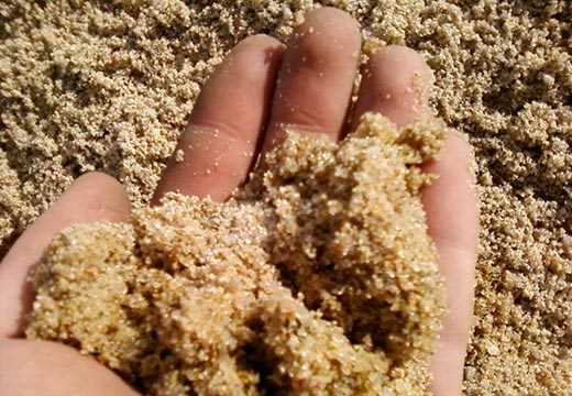 Значение насыпной плотности песка