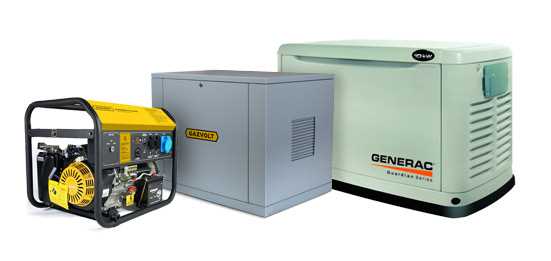 Технические характеристики генераторов