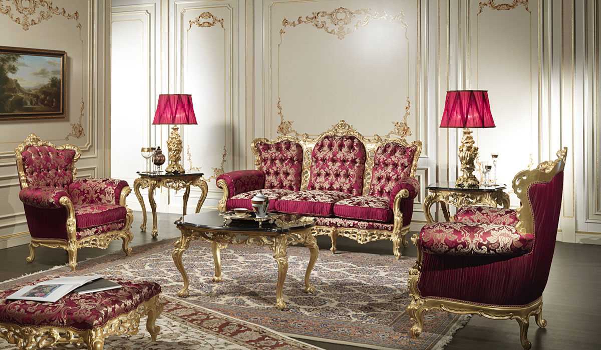Декоративные элементы в мебели барокко