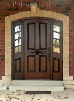 Виды входных деревянных дверей для частного дома