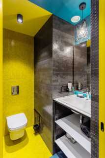 Желтая плитка для ванных комнат