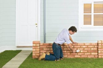 Как построить кирпичную стену в саду