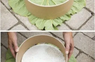 Делаем плитку из лопуха