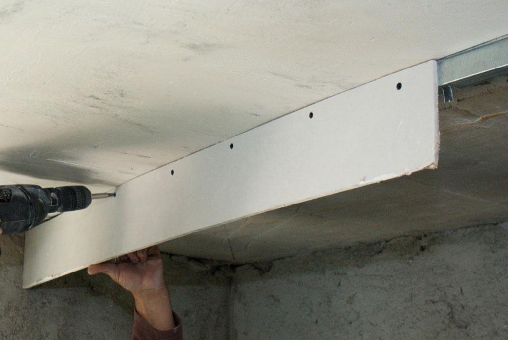 Как сделать гипсокартонную потолочную арку