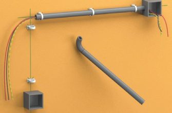 Порядок укладки проводки в ПВХ трубе