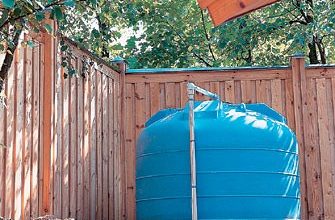 Полиэтиленовая накопительная емкость объемом 4500 л используется для хранения и отстоя воды для полива