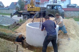 Выгребная яма из бетонных колец — наиболее популярный вариант среди частников
