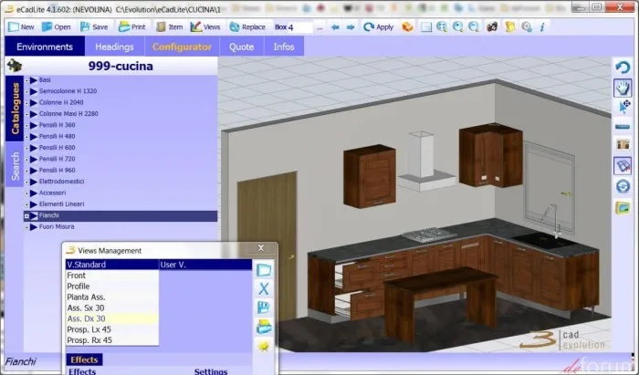 Дизайн кухни в программе KitchenDraw скачать