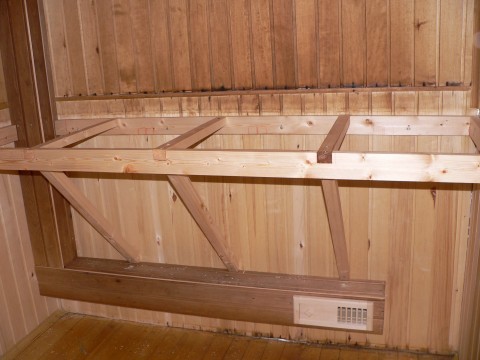 Как соорудить лежак для русской бани фото 2