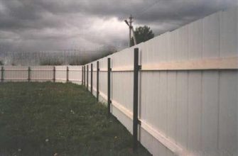 Внутренняя сторона забора