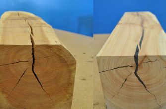 Трещины в бревнах (брусьях) сруба