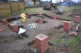 Кирпичный фундамент своими руками