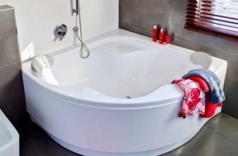 Установка ванныиз акрила