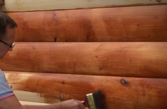 Обработка стен дома антисептиком