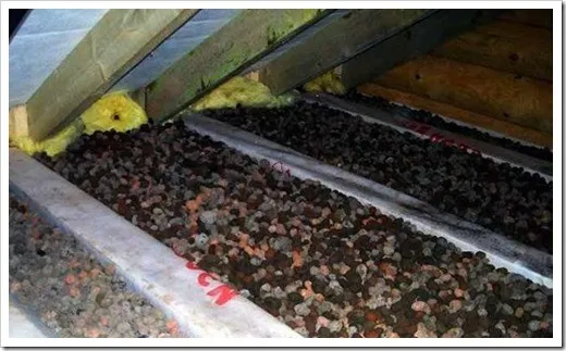 Керамзит под крышей