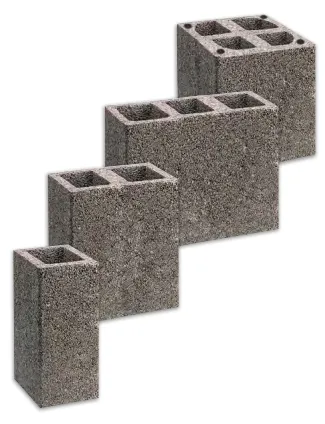 Дымоход из керамзитобетонных блоков