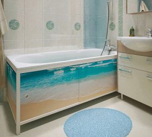 Как установить экран под ванну раздвижной