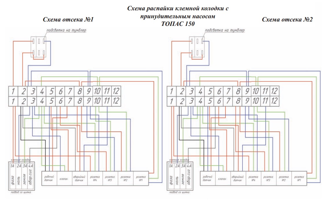 Топас 5 схема подключения