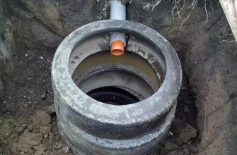 Септик из автомобильных покрышек