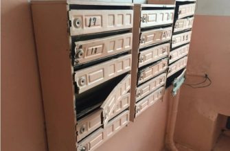 Почтовые ящики в подъезде