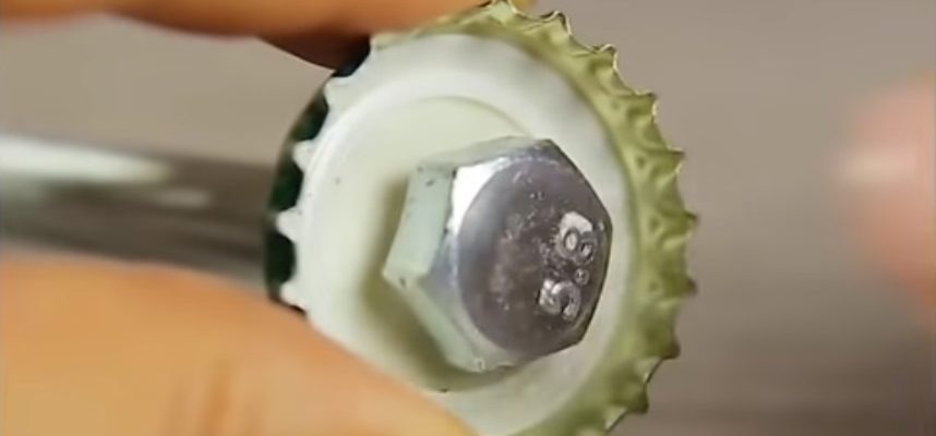 Сверло из бутылочной крышки