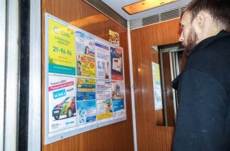 Реклама в лифте