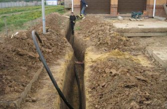 Водопровод в траншее