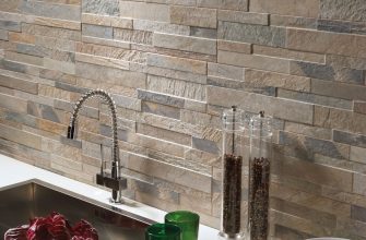 Рельефная плитка в кухне