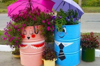 Бочка-клумба