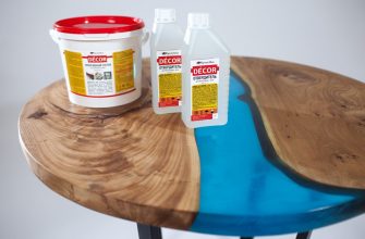 Эпоксидная смола на столе