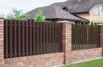 забор из металлического штакетника